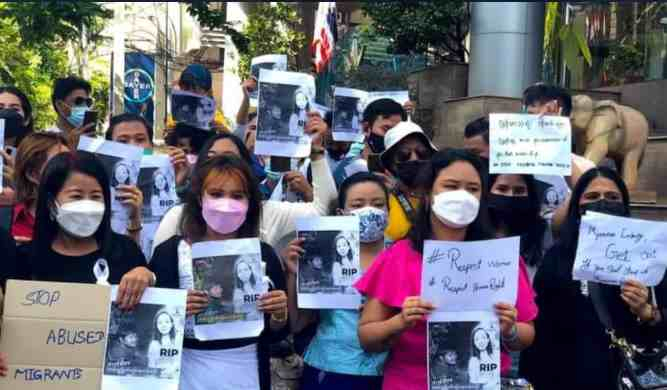 网上赢了不给提注单异常|21岁缅甸女子遭性侵后杀害民众举牌要重判