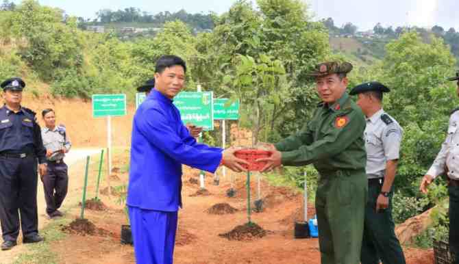 拱掌区举行2022年雨季植树活动